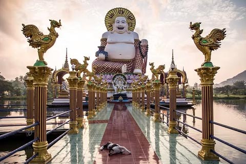 Visitar Wat Plai Laem Koh Samui